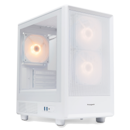 Корпус без блока питания/ Case HSPD M310, Mesh Mini-tower, White, TG, 0.4 SPCC, 3x120mm ARGB (Orbis F1) mATX, mITX 180/280/160mm 1x2.5", 1x3.5", 4xPCI 2xUSB-A 3.0 452x277x418mm