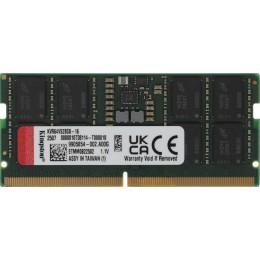 Память DDR5 16GB 6400MHz Kingston KVR64V52BS8-16 Valueram RTL PC5-51200 CL52 SO-DIMM 262-pin 1.1В single rank Ret