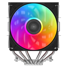 Кулер для процессора/ CPU Cooler SAMA A60L (265W, 4-pin PWM, 156.5mm, 6x6mm, ARGB, 2x120mm, 78CFM, 29dBA, 2200RPM, S: 1851/1700/1200/115X, AM5/AM4, silver)