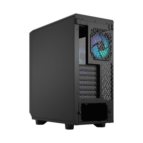 Корпус ПК без блока питания/ Case Fractal Design Meshify 2 Compact Lite RGB TG Light Tint, Midi-Tower, 4x120mm RGB, 2xUSB-A 3.2 ATX, mATX, mITX Black Fractal Design