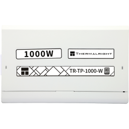 Блок питания 1000W/ Power Supply Thermalright, 1000W 80+ Platinum (ATX, 3.0, PCIe 5.0, Full modular, 1x24(20+4)pin, 1xCPU 8(4+4)pin, 2xPCIe*2 8(6+2)pin, 1x12VHPWR PCIe 5.0 12+4pin 600mm, 10xSATA3, 5xMOLEX4pin, Active, 120x120mm, 150x140x86mm, APFC, OPP, O