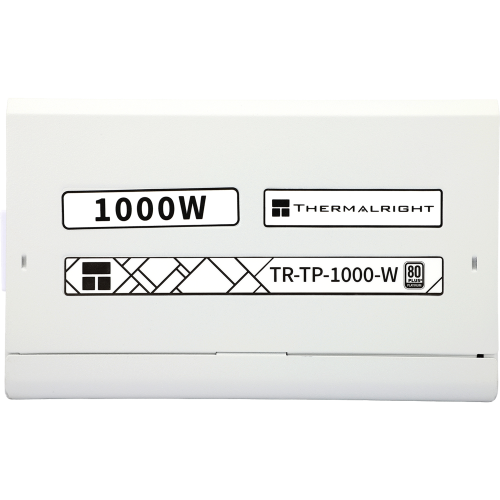 Блок питания 1000W/ Power Supply Thermalright, 1000W 80+ Platinum (ATX, 3.0, PCIe 5.0, Full modular, 1x24(20+4)pin, 1xCPU 8(4+4)pin, 2xPCIe*2 8(6+2)pin, 1x12VHPWR PCIe 5.0 12+4pin 600mm, 10xSATA3, 5xMOLEX4pin, Active, 120x120mm, 150x140x86mm, APFC, OPP, O