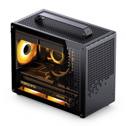 Корпус без блока питания/ Case JONSBO Z20, Mini-Tower, TG, no fan, 1xUSB-A 3.2 + 1xUSB-C 3.2, mATX, mITX Black