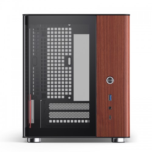 Корпус без блока питания/ Case JONSBO TK-0, Mini-Tower, no fans, 1xUSB-A 3.2 + 1xUSB-C 3.2, SFX PSU Support, mITX Black JONSBO