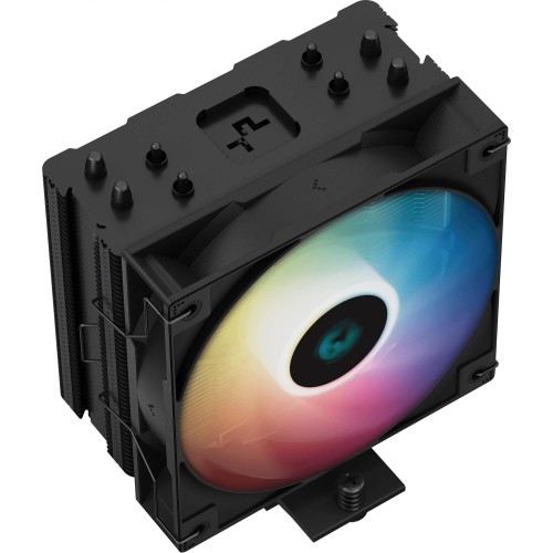 Кулер Deepcool AG400 Bk ARGB Soc-AM5/AM4/1200/1700/1851 черный/белый 4-pin 31.6dB Al+Cu 220W 614gr Ret (R-AG400-BKANMC-G-2) [R-AG400-BKANMC-G-2]