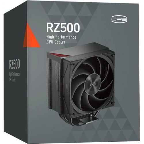 Кулер PcCooler RZ500 Soc-AM5/AM4/1200/1700/1851 черный 4-pin 32dB Al+Cu 250W Ret (RZ500-BKNWNX-GL) [RZ500-BKNWNX-GL]
