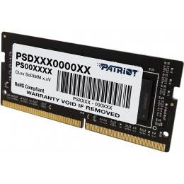 Оперативная память DDR4 8Gb 3200MHz Patriot PSD48G320081S Signature RTL PC4-25600 CL22 SO-DIMM 260-pin 1.2В single rank Ret [PSD48G320081S]