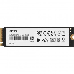 MSI SSD SPATIUM M560, 2000GB, M.2(22x80mm), NVMe, PCIe 5.0 x4, 3D TLC, R/W 10300/8700, IOPs 1 300 000/1 400 000,TBW 1200, DWPD 0.66 (5 лет)