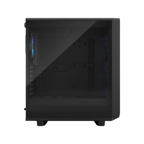 Корпус ПК без блока питания/ Case Fractal Design Meshify 2 Compact Lite RGB TG Light Tint, Midi-Tower, 4x120mm RGB, 2xUSB-A 3.2 ATX, mATX, mITX Black Fractal Design