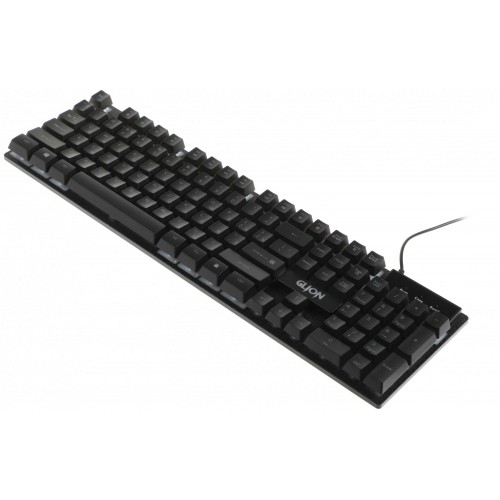 Клавиатура и мышь Defender Glion с LED-подсветкой, черно-красные, USB (45123)