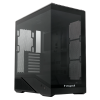 Корпус без блока питания/ Case HSPD F711, Panoramic Full Tower, Black, TG, 0.7 SPCC, no fans ATX, mATX, mITX 190/420/280mm 2x2.5", 2x3.5", 7xPCI 1xUSB-A 3.0, 1xUSB-C 445x235x475mm HSPD