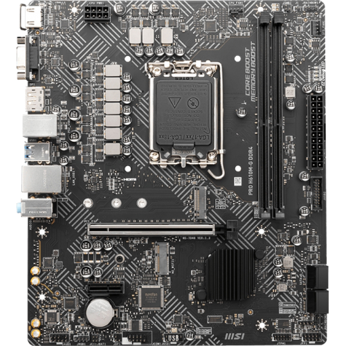 Материнская плата/ MB MSI INTEL H610 s1700, 2xDDR4(64GB), D-SUB/HDMI 2.1/DP, 1xPCIe 4.0x16, 1xPCIe 3.0, 1xLAN, 4xSATA 6Gb/s, 1xM.2, 1xM.2 E key, 2xUSB 3.2, 4xUSB 2.0, 1xPS/2, mATX MSI