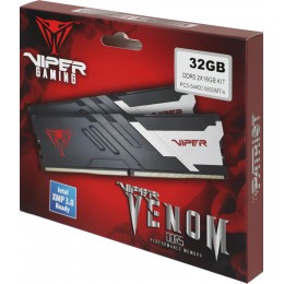 Оперативная память DDR5 2x16Gb 6800MHz Patriot PVV532G680C34K Viper Venom RTL Gaming PC5-54400 CL34 DIMM 288-pin 1.4В с радиатором Ret [PVV532G680C34K]