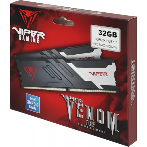 Patriot Viper Venom DDR5 32GB (2x16GB) 6800MHz Gaming Оперативная Память с Радиатором - Модель PVV532G680C34K