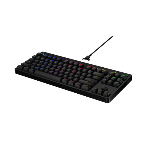 Клавиатура Logitech Gaming Keyboard G PRO TKL - Механическая Черная с Русской Раскладкой и USB Подключением