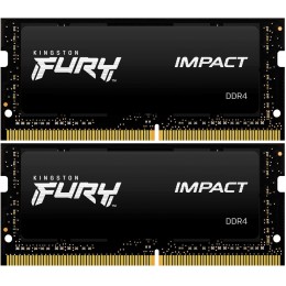 Память оперативная/ Kingston 64GB 3200MT/s DDR4 CL20 SODIMM (Kit of 2) FURY Impact