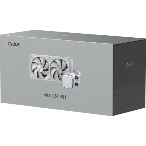 Система жидкостного охлаждения Ocypus Iota L24 WH: 240мм, ARGB, 280W, 2 вентилятора 120мм для AM4/AM5