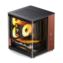 Корпус без блока питания/ Case JONSBO TK-0, Mini-Tower, no fans, 1xUSB-A 3.2 + 1xUSB-C 3.2, SFX PSU Support, mITX Black