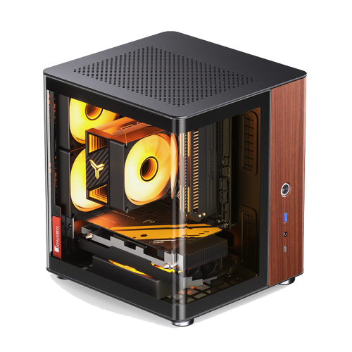 Корпус без блока питания/ Case JONSBO TK-0, Mini-Tower, no fans, 1xUSB-A 3.2 + 1xUSB-C 3.2, SFX PSU Support, mITX Black JONSBO