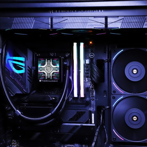 Система жидкостного охлаждения/ Water Cooling System Thermalright Frozen Vision 360 V2 (360mm, LED, Black, ARGB/ Fans: 3x120mm, 69CFM, 27dBA, 2150RPM/ Pump height 60mm, 23dBA, 3000RPM, Rad thickness 27mm/ S: 1700, 1200, 1851, 115X, 2011, 2066, AM5, AM4) T