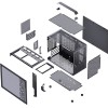 Корпус JONSBO Z20 Mini-Tower без блока питания: стильный черный case для mATX и mITX с USB-A 3.2 и USB-C 3.2