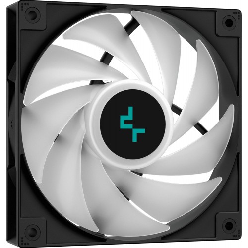 Кулер Deepcool AG400 Bk ARGB Soc-AM5/AM4/1200/1700/1851 черный/белый 4-pin 31.6dB Al+Cu 220W 614gr Ret (R-AG400-BKANMC-G-2) [R-AG400-BKANMC-G-2]