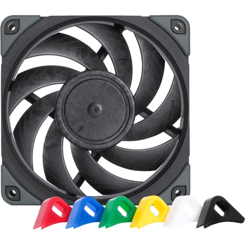 Кулер для корпуса/ Case Cooler Noctua NF-A12x25 PWM chromax.black.swap (120x120x25mm, 4-pin PWM, 60.09CFM, 22.6dBA, 2000RPM, Black)