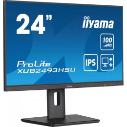Монитор Iiyama 23.8" ProLite XUB2493HSU-B7 черный IPS LED 1ms 16:9 HDMI M/M матовая HAS Piv 1300:1 300cd 178гр/178гр 1920x1080 100Hz DP FHD USB 4.6кг