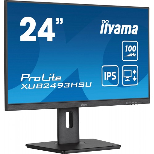 Монитор Iiyama 23.8" ProLite XUB2493HSU-B7 черный IPS LED 1ms 16:9 HDMI M/M матовая HAS Piv 1300:1 300cd 178гр/178гр 1920x1080 100Hz DP FHD USB 4.6кг IIYAMA