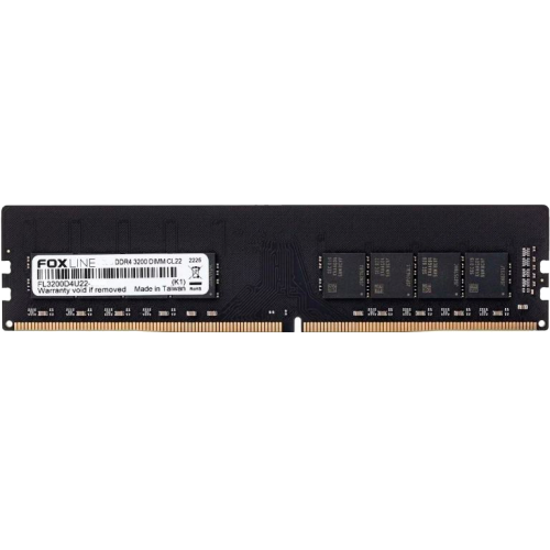 Память оперативная/ Foxline DIMM 16GB 3200 DDR4 CL 22 (1Gb*8) Foxline