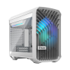 Корпус ПК без блока питания/ Case Fractal Design Torrent Nano RGB TG Clear Tint, Mini-Tower, 1x180mm RGB, 2xUSB-A 3.2 + 1xUSB 3.2 Type-C mITX, mDTX White Fractal Design