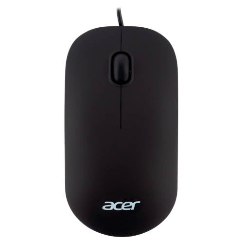 Мышь компьютерная/ Проводная мышь ACER OMW122 оптическая (1200dpi) soft-touch (3but) black Acer
