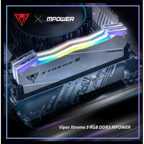 Память DDR5 32GB (2x16GB) 6400MHz Patriot Viper Xtreme 5 RGB для Gaming PC - Высокая производительность и стильный дизайн