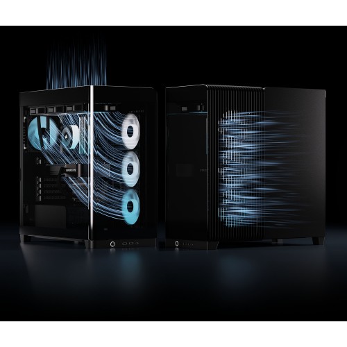 Корпус Corsair Frame 4500X RS-R ARGB: Midi-Tower с 3 ARGB вентиляторами, поддержка E-ATX, ATX, mATX, mITX