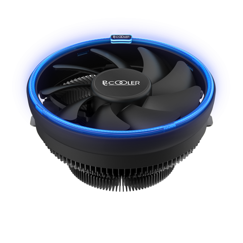 Кулер для процессора PCCooler E126M B с Blue LED и 70мм вентилятором - оптимальное охлаждение для AM5/AM4 и Intel Sockets.