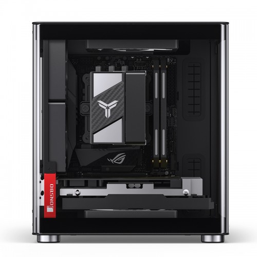 Корпус без блока питания/ Case JONSBO TK-0, Mini-Tower, no fans, 1xUSB-A 3.2 + 1xUSB-C 3.2, SFX PSU Support, mITX Black JONSBO