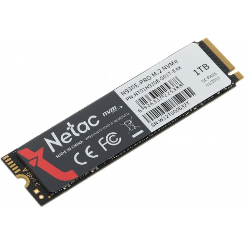 Твердотельный накопитель Netac 1TB PCIe 3.0 x4 M.2 2280 NT01N930E-001T-E4X - Высокая производительность для вашего ПК