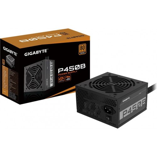 Блок питания Gigabyte ATX 450W GP-P450B 80+ bronze (20+4pin) APFC 120mm fan 6xSATA RTL [GP-P450B]