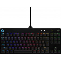 Клавиатура/ Logitech Gaming Keyboard G PRO TKL Corded Mechanical - BLACK - RUS - USB - CLICKY