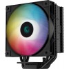 Кулер Deepcool AG400 Bk ARGB Soc-AM5/AM4/1200/1700/1851 черный/белый 4-pin 31.6dB Al+Cu 220W 614gr Ret (R-AG400-BKANMC-G-2) [R-AG400-BKANMC-G-2]