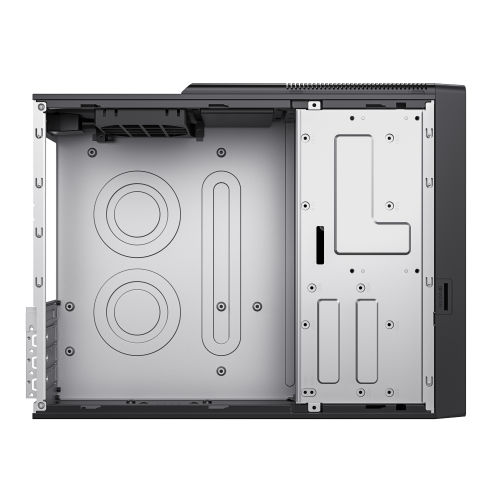 Купить корпус Foxline mATX с блоком питания 400Вт - FL-418, черный, 2xUSB3.0, 2xUSB2.0, Type-C