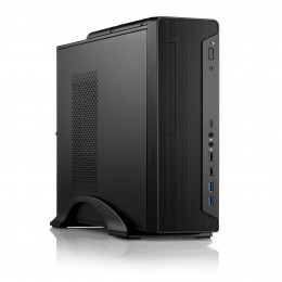 Корпус с блоком питания 400Вт./ Case Foxline mATX Desktop 400W FL-418 mATX case, black, w/PSU SFX 400W, w/2xUSB3.0+2xUSB2.0+1xType-C (USB2.0)