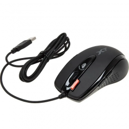 Мышь A4Tech X-718BK черный оптич. 3000dpi USB 6but (X-718BK USB)
