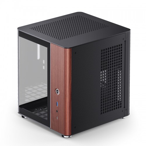 Корпус без блока питания/ Case JONSBO TK-0, Mini-Tower, no fans, 1xUSB-A 3.2 + 1xUSB-C 3.2, SFX PSU Support, mITX Black JONSBO