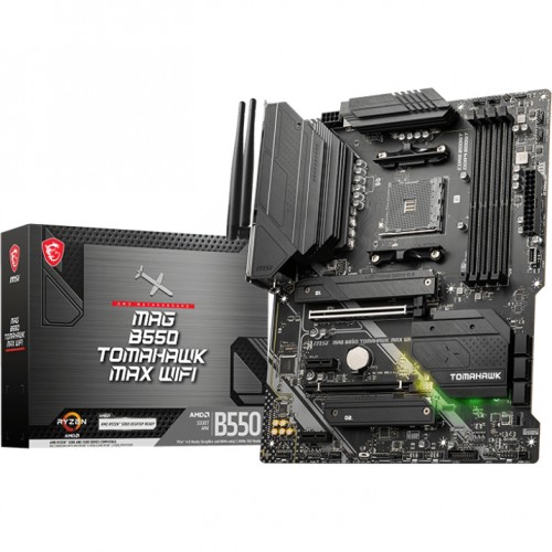 Купить материнскую плату MSI B550 для AMD sAM4 с поддержкой 128GB DDR4, HDMI 2.1, Wi-Fi и высокой производительностью в формате ATX