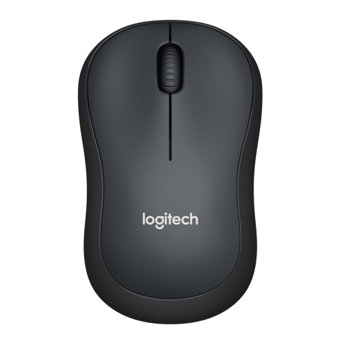 Мышь Logitech Silent M220 темно-серый/черный оптическая 1000dpi silent беспров. USB 2but (910-004895)