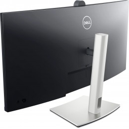 Монитор Dell 34" P3424WEB Black/Silver Curved 3800R, 21:9, IPS, 3440x1440, 5ms, 300cd, 60Hz, 4MP Camera, 1xHDMI, 1xDP, 3xUSB, 1xUSB-C, SPK, LAN, HAS