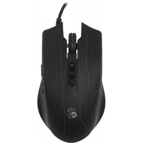 Купить оптическую мышь A4Tech Bloody Q82 черного цвета с рисунком, 6200dpi, USB, 8 кнопок - идеальный выбор для геймеров!