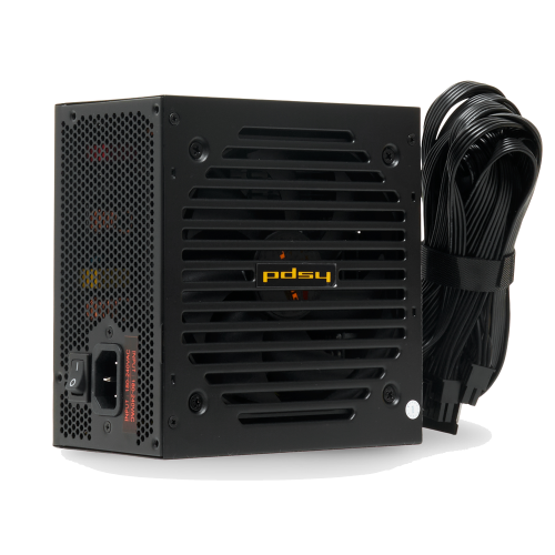 Блок питания/ Power Supply HSPD, 500W 80+ Bronze (ATX, 2.31, Semi-modular, 1x24(20+4)pin 550mm, 1xCPU*2 8(4+4)pin 600+150mm, 1xPCIe*2 8(6+2)pin 500+150mm, 2xSATA*3 400+150+150mm, 1xMOLEX4pin*3+FDD 400+150+150+150mm , Active, 120x120mm, 150x140x86mm, APFC,