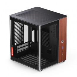Корпус без блока питания/ Case JONSBO TK-0, Mini-Tower, no fans, 1xUSB-A 3.2 + 1xUSB-C 3.2, SFX PSU Support, mITX Black